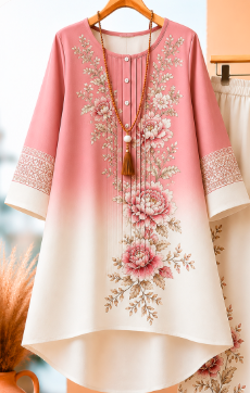 🌸 Elegant Floral Ombre Co-Ord Set